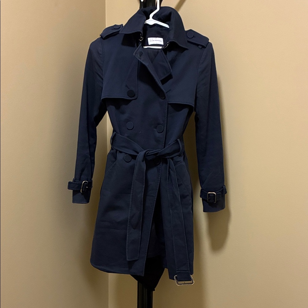 Club Monaco vintage navy mid length trench coat about size XS